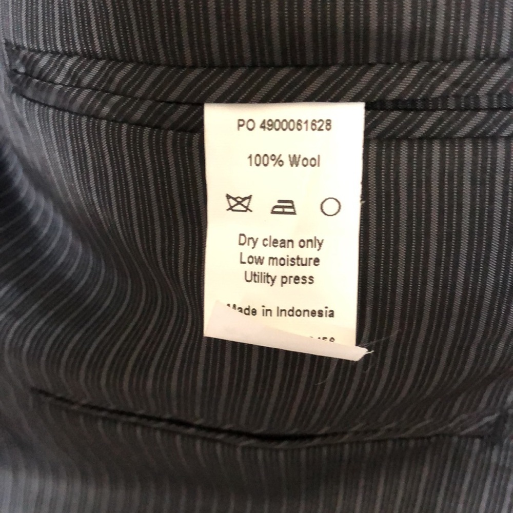 Calvin Klein Mens Black Wool Sports Jacket 40R - Picture 4 of 4